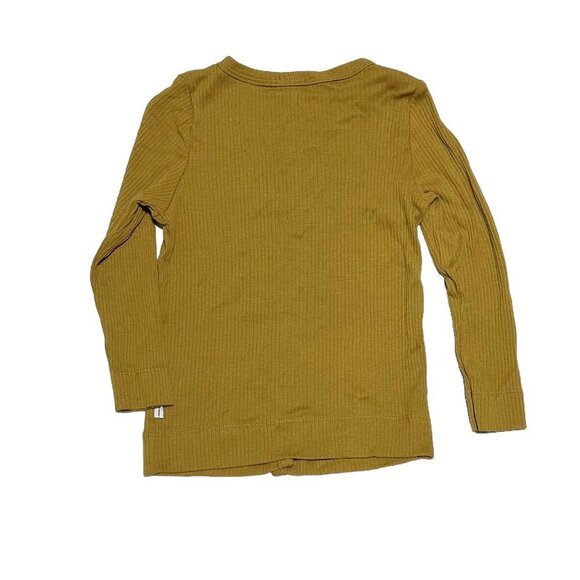 NEW Jamie Kay Fine Rib Cotton Modal Cardigan - Gold - Picture 4 of 4